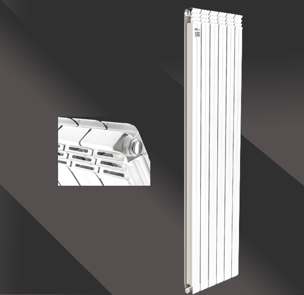 铜铝复合散热器75X75防熏墙